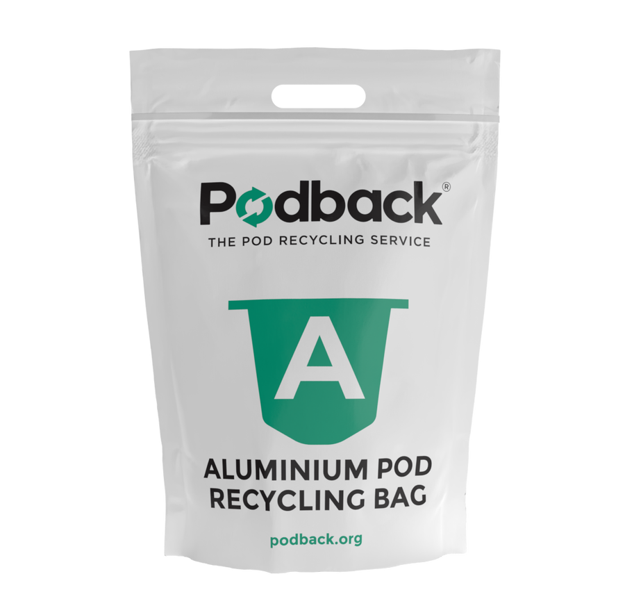 Podback aluminium coffee capsule recycling bag