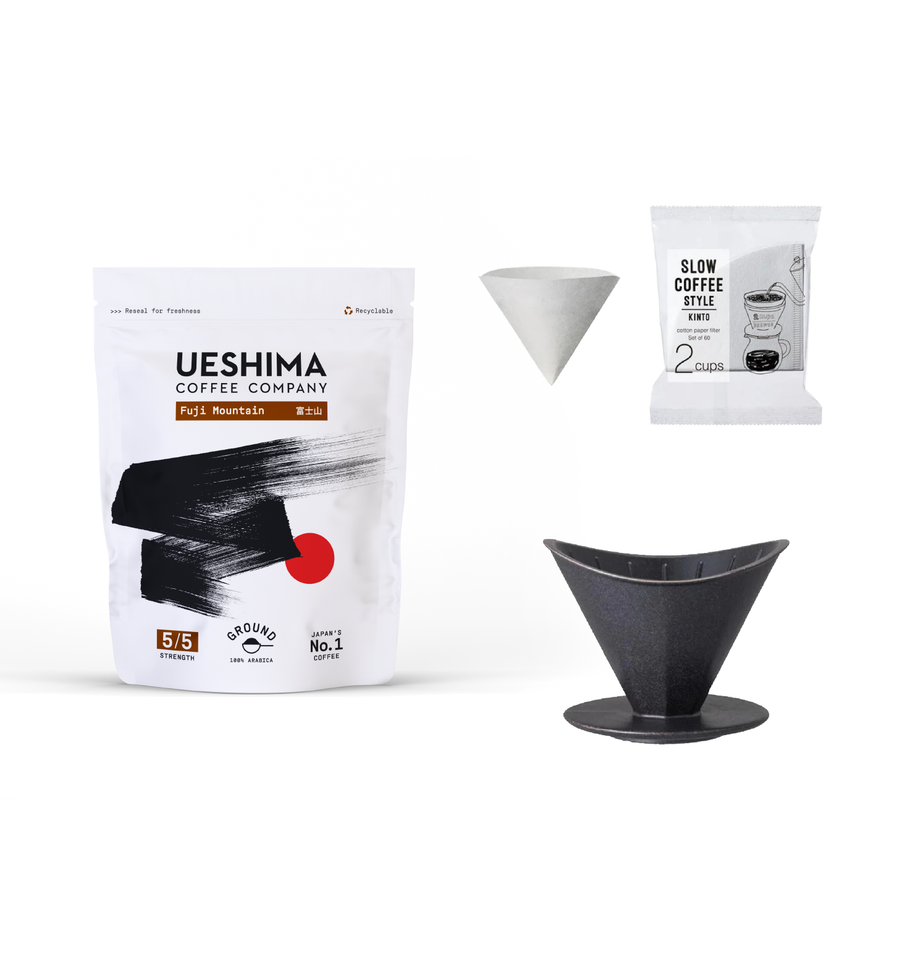 Ueshima Starter Coffee Bundle - Fuji Mountain Ground Coffee