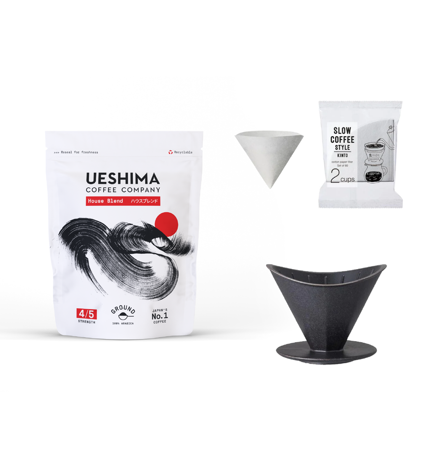 Ueshima Starter Coffee Bundle - House Blend Ground Coffee